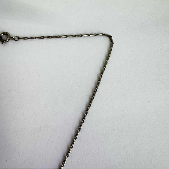 Vintage Montana Picture Agate Necklace Mountain Scene Sterling Silver Pendant - Picture 10 of 13